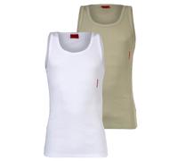 Tanktop mit Label-Print im 2er-Pack XXL men Oliv