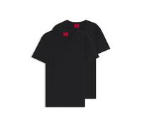 HUGO Herren V T-Shirt, per Pack Schwarz (Black 001), Small (Herstellergröße: S)