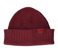 HUGO Herren Xishon Beanie, Dark Red604, Einheitsgröße EU