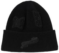 HUGO Herren Xon Beanie, Black1, Einheitsgröße EU