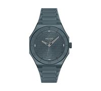 HUGO Uhr aus blauem Aluminium mit Logo-Struktur auf dem Zifferblatt - Style #GRAIL LIGHT, 58244978 Grau ONESI
