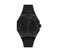 Hugo Uhr mit DREI-Zeiger-Quarzwerk für Herren Kollektion #Grail Light mit Schwarzes Silikonarmband - 1530396