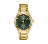HUGO Uhr mit DREI-Zeiger-Quarzwerk Goldfarben Kollektion #LIT mit Goldfarben Edelstahlarmband - 1530449
