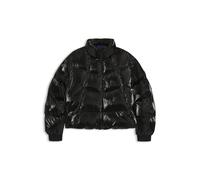 HUGO Hochglänzende Steppjacke mit Logo-Aufnäher aus Silikon - Style Fiorella-1_B, 50546368 Schwarz S