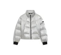 HUGO Hochglänzende Steppjacke mit Logo-Aufnäher aus Silikon - Style Fiorella-1_B, 50546368 Silber S