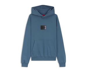 HUGO Hoodie aus Baumwoll-Terry mit Gradient-Logo - Style Danohood, 50553145 Blau XL