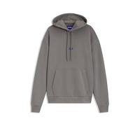 HUGO Hoodie aus Baumwoll-Terry mit Logo-Badge - Style Nalonso, 50522374 Grau L