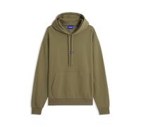 HUGO Hoodie aus Baumwoll-Terry mit Logo-Badge - Style Nalonso, 50522374 Olive XXL