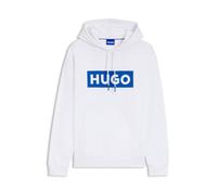 HUGO Hoodie aus Baumwoll-Terry mit rechteckigem Logo-Print - Style Nalves, 50522370 Weiß XXXL