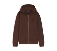 HUGO Hoodie aus Baumwoll-Terry mit Reißverschluss und Logo-Prägungen - Style Doa_B_3, 50553980 Braun S