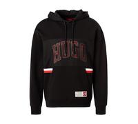 HUGO Hoodie Herren Comfort Fit Baumwolle schwarz, S