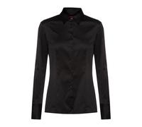 HUGO Damen The Fitted Shirt Blouse, Black1, 40 EU
