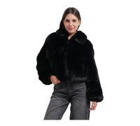 HUGO Softe Jacke aus Kunstfell mit Reißverschluss - Style Fabi-1, 50566073 Schwarz XL