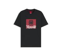 HUGO HUGO x RB by Slawn Relaxed-Fit T-Shirt aus Baumwolle mit Logo - Style Dlawny_Slawn_IN, 50560914 Schwarz S