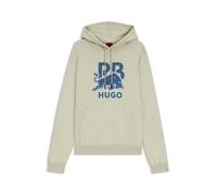 HUGO HUGO x RB Hoodie aus Baumwoll-Terry mit Stier-Grafik - Style Doverlohood_RB, 50549313 Hellbeige S