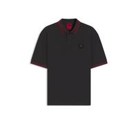 HUGO HUGO x RB Poloshirt mit Stier-Logo-Patch - Style Dizgi_RB, 50549298 Dunkelgrau M