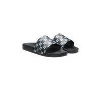 HUGO In Italien gefertigte Slides mit Stack-Logo am Riemen - Style Timein_slid_chkmn, 50557692 Schwarz gemustert 39