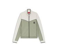 HUGO Jacke aus Baumwoll-Mix mit gesticktem Logo-Artwork - Style Darynt, 50556587 Hellgrün XL