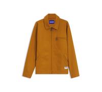 HUGO Jacke aus Stretch-Baumwolle mit Reißverschlusstasche an der Brust - Style Blake2621, 50566076 Orange XS