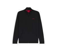 HUGO Jacke mit Waffel-Jacquard - Style AUSTIN ZIP JACKET, 50556966 Schwarz L