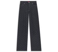 HUGO Damen Jeans Wide Leg, marine, Gr. 27/32