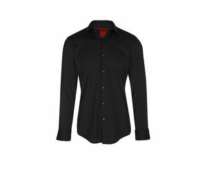 HUGO Jerseyhemd Slim Fit KENNO schwarz | 40