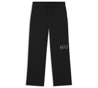 HUGO Jogginghose aus Baumwoll-Terry mit Logo-Print - Style Nalftro, 50552487 Schwarz XS