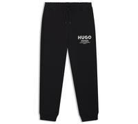 HUGO Jogginghose aus Baumwoll-Terry mit Logo-Print - Style Nevez, 50510734 Schwarz S