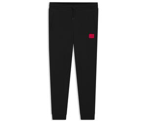 HUGO Jogginghose aus Baumwoll-Terry mit rotem Logo-Label - Style Doak212, 50447963 Schwarz S