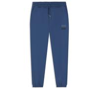 HUGO Jogginghose aus Baumwoll-Terry mit Split-Logo - Style Dusplitan, 50542866 Blau S