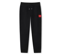 HUGO Kids Fleece-Jogginghose mit Logo-Label - Style G01182/09B04A, G01182 Schwarz 138