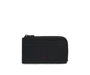 HUGO Kartenetui aus Kunstleder mit Münzfach und Reißverschluss - Style ETHON_Zip Card Case, 50563791 Schwarz ONESI