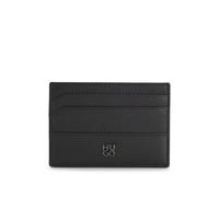 HUGO Kartenetui aus Leder mit Stack-Logo - Style Quantic_Cardcase, 50548764 Schwarz ONESI