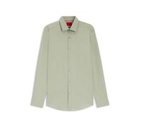 HUGO Slim-Fit Hemd aus bügelleichter Baumwoll-Popeline - Style Kenno, 50289499 Hellgrün 38