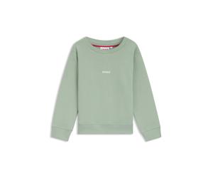 HUGO Kids-Fleece-Sweatshirt aus Baumwoll-Mix mit Logo-Print - Style G00447/75F14A, G00447 Blau 162