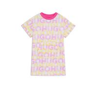 HUGO Kids-Kleid aus French Terry mit Logo-Print - Style G00415/48T04A, G00415 Gemustert 150