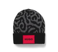 HUGO Kids-Mütze mit Geparden-Muster aus Jacquard - Style G00293/09BT2, G00293 Gemustert 52