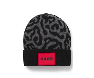 HUGO Kids-Mütze mit Geparden-Muster aus Jacquard - Style G00293/09BT2, G00293 Gemustert 52