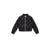 HUGO Kids-Strickjacke aus Fleece mit Stack-Logos - Style G00219/09B04A, G00219 Schwarz 114