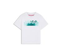 HUGO Kids-T-Shirt aus Baumwolle mit Split-Logo - Style G00435/10P04A, G00435 Weiß 102