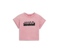 HUGO Kids-T-Shirt aus Baumwolle mit Split-Logo - Style G00488/48H04A, G00488 Pink 162