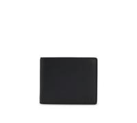 HUGO Klapp-Geldbörse aus fein genarbtem Leder mit Münzfach - Style Subway_Trifold, 50471612 Schwarz ONESI