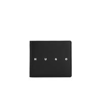 HUGO Klapp-Geldbörse aus Leder mit kontrastfarbenem Logo - Style REHX_4cc Coin, 50568430 Schwarz ONESI