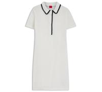 HUGO Kleid aus Baumwolle mit Polokragen - Style Slysy, 50557776 Weiß XS