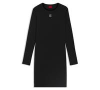 HUGO Kleid aus Stretch-Jersey mit Stack-Logo - Style Nemalia_1, 50518385 Schwarz XS