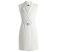 HUGO Kleid im Blazer-Stil mit Gürtel mit Schließe - Style Komea, 50537609 Weiß 40