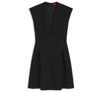 HUGO Kleid mit Cap-Ärmeln und Plissee-Details - Style Kaytra, 50564254 Schwarz 32