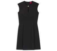 HUGO Kleid mit Cap-Ärmeln und Schlüsselloch-Ausschnitt mit Hardware-Besatz - Style Kalene, 50559191 Schwarz 40
