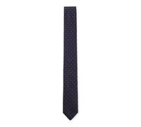 HUGO Krawatte aus in Italien gefertigter Seide mit Jacquard-gewebten Punkten - Style Tie cm 6, 50561642 Blau gemustert ONESI