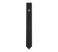 HUGO Krawatte aus Jacquard mit metallenem Stack-Logo-Akzent - Style Tie cm 6 metal det., 50503476 Schwarz ONESI